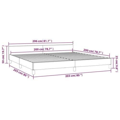 Okvir za krevet s uzglavljem krem 180 x 200 cm od tkanine Cijena