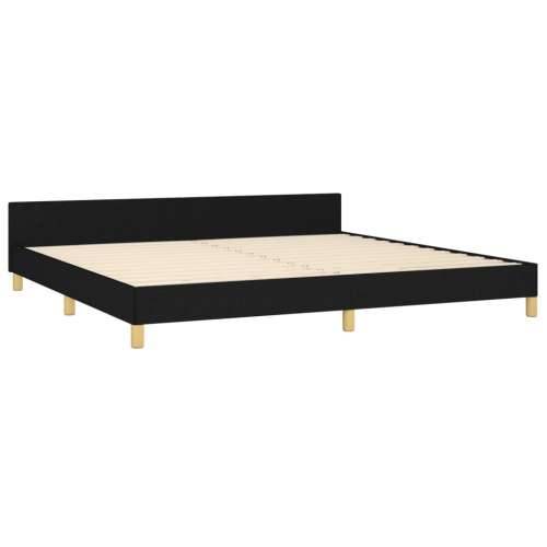 Okvir za krevet bez madraca crni 200x200 cm od tkanine - Crna 200 x 200 cm vodoravne pruge Cijena