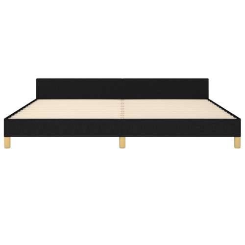 Okvir za krevet bez madraca crni 200x200 cm od tkanine - Crna 200 x 200 cm vodoravne pruge Cijena