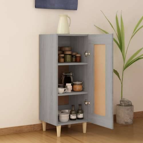 Komoda boja hrasta sonome 34,5x34x90 cm od konstruiranog drva - Sivi hrast sonoma 1 Cijena