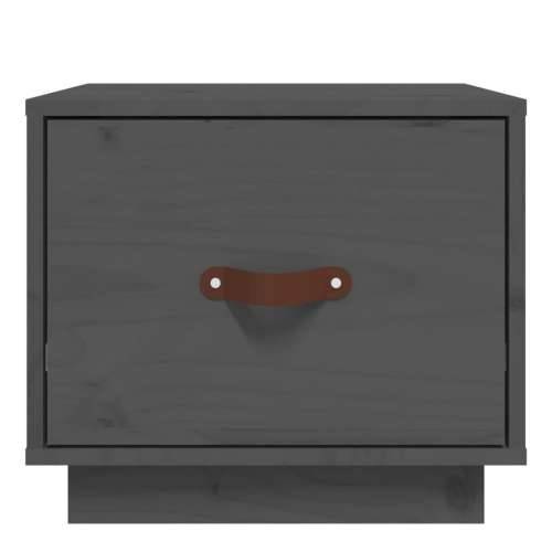 Noćni ormarići 2 kom sivi 40 x 34 x 35 cm od masivne borovine - Siva 2 Cijena