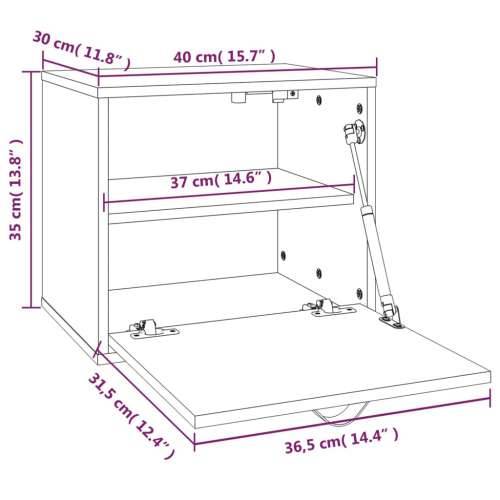 Zidni ormarić 40 x 30 x 35 cm od masivne borovine - Prirodna 1 Cijena