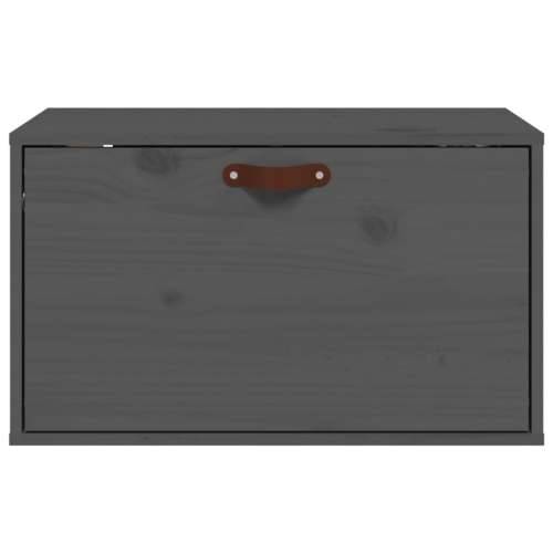 Zidni ormarić sivi 60 x 30 x 35 cm od masivne borovine - Siva 1 Cijena