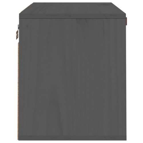 Zidni ormarić sivi 60 x 30 x 35 cm od masivne borovine - Siva 1 Cijena