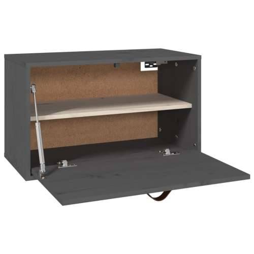 Zidni ormarić sivi 60 x 30 x 35 cm od masivne borovine - Siva 1 Cijena