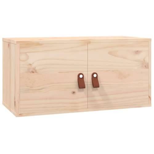 Zidni ormarići 2 kom 60 x 30 x 30 cm od masivne borovine - Prirodna 2 1 Cijena