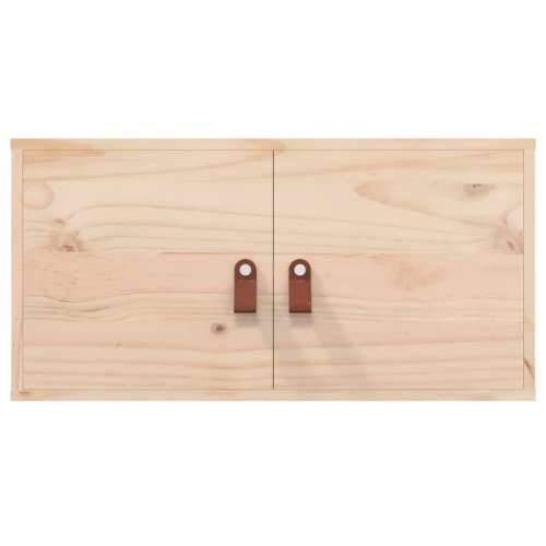Zidni ormarići 2 kom 60 x 30 x 30 cm od masivne borovine - Prirodna 2 1 Cijena