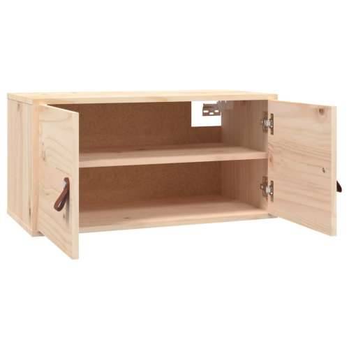 Zidni ormarići 2 kom 60 x 30 x 30 cm od masivne borovine - Prirodna 2 1 Cijena