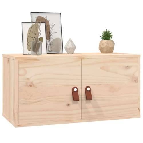 Zidni ormarići 2 kom 60 x 30 x 30 cm od masivne borovine - Prirodna 2 1 Cijena
