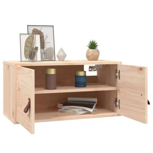 Zidni ormarići 2 kom 60 x 30 x 30 cm od masivne borovine - Prirodna 2 1 Cijena