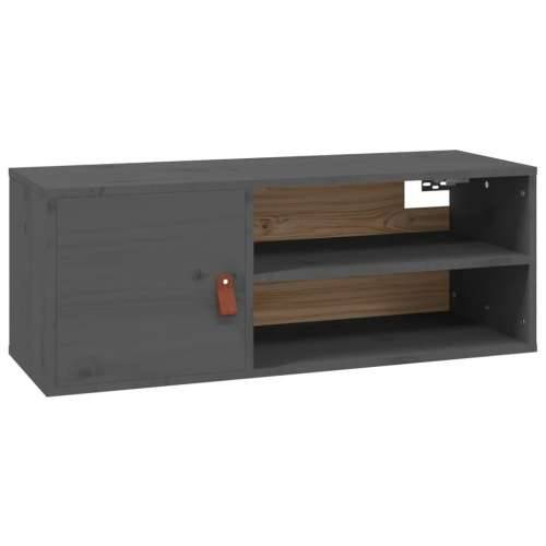Zidni ormarići 2 kom sivi 80 x 30 x 30 cm od masivne borovine Cijena