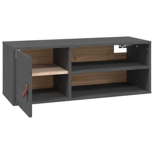 Zidni ormarići 2 kom sivi 80 x 30 x 30 cm od masivne borovine Cijena