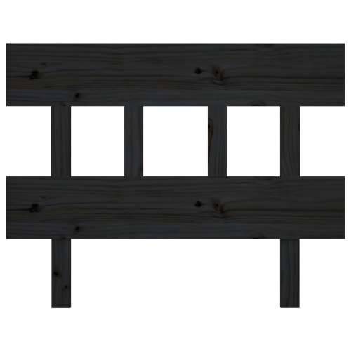 Uzglavlje za krevet crno 93,5 x 3 x 81 cm od masivne borovine - Crna 93.5 x 81 cm 1 Cijena