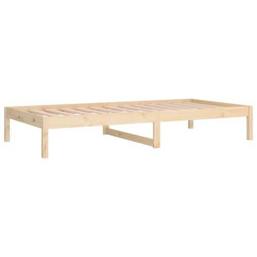 Dnevni krevet 90 x 190 cm mali masivna borovina - Prirodna 90 x 190 cm Cijena