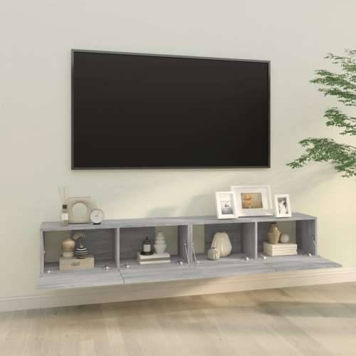 Zidni TV ormarići 2 kom boja sivog hrasta 100x30x30 cm drveni - Sivi hrast sonoma 2 Cijena