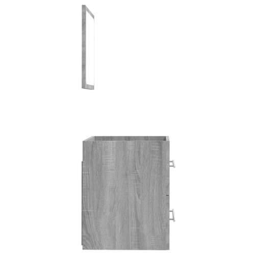 Kupaonski ormarić s ogledalom boja sivog hrasta 41x38,5x48 cm - Sivi hrast sonoma 1 2 Cijena