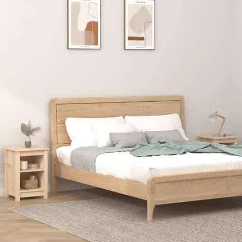 Noćni ormarići 2 kom 40 x 35 x 55 cm od masivne borovine - Prirodna 2 Cijena