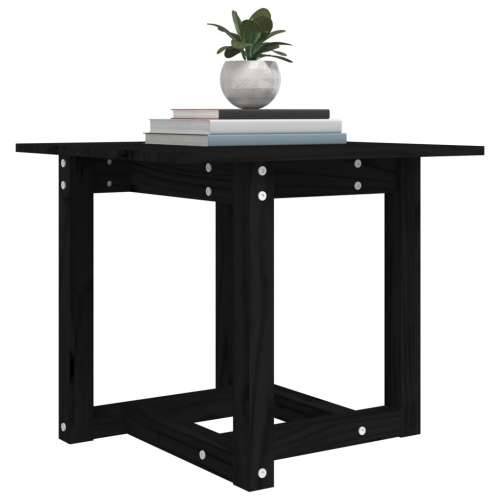 Stolić za kavu crni 50 x 50 x 45 cm od masivne borovine - Crna 50 x 50 x 45 cm 1 Cijena