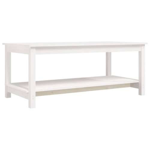 Stolić za kavu bijeli 110 x 55 x 45 cm od masivne borovine - Bijela 110 x 55 x 45 cm 1 Cijena