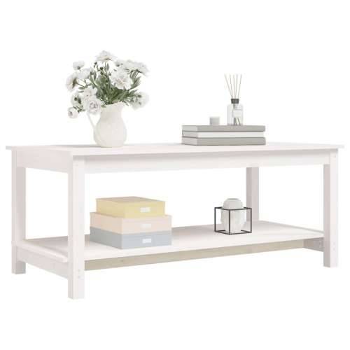 Stolić za kavu bijeli 110 x 55 x 45 cm od masivne borovine - Bijela 110 x 55 x 45 cm 1 Cijena