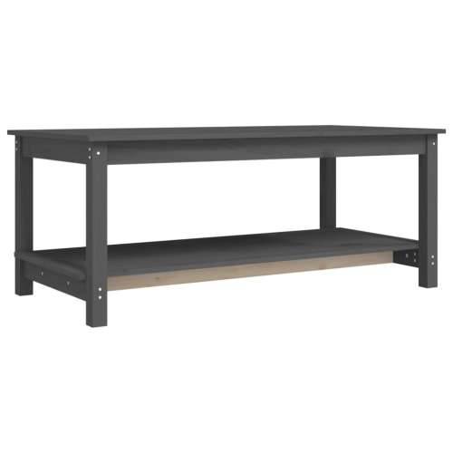 Stolić za kavu sivi 110 x 55 x 45 cm od masivne borovine - Siva 110 x 55 x 45 cm 1 Cijena