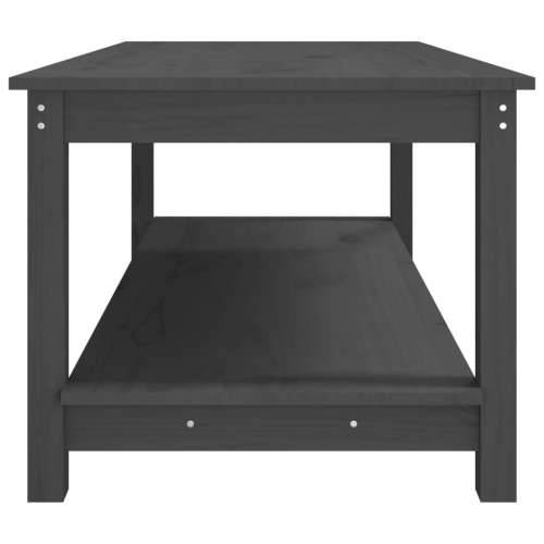 Stolić za kavu sivi 110 x 55 x 45 cm od masivne borovine - Siva 110 x 55 x 45 cm 1 Cijena