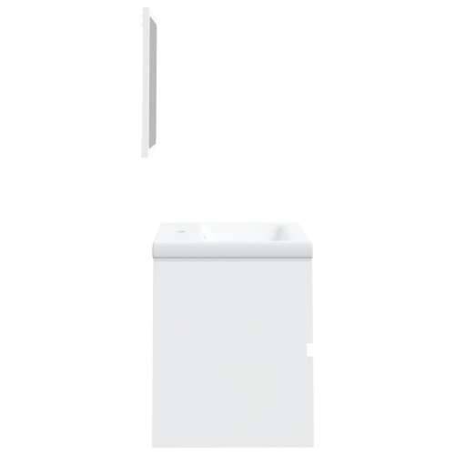 Kupaonski ormarić s Lavabo - Umivaonikom i ogledalom bijeli - Bijela 41 x 38.5 x 45 cm 1 Cijena