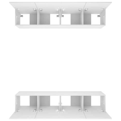 TV ormarići 4 kom bijeli 80 x 30 x 30 cm od konstruiranog drva - Bijela 4 80 cm Cijena