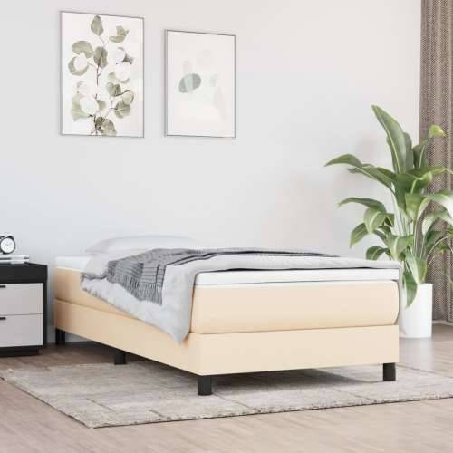 Okvir za krevet bez madraca krem 90x200cm od tkanine - Krema 90 x 200 cm 25 cm Cijena