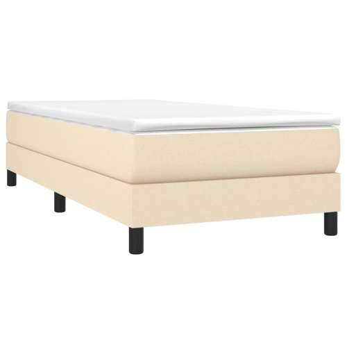 Okvir za krevet bez madraca krem 90x200cm od tkanine - Krema 90 x 200 cm 25 cm Cijena