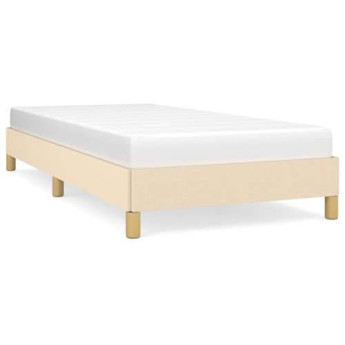 Okvir za krevet bez madraca krem 100 x 200 cm od tkanine - Krema 100 x 200 cm 25 cm Cijena
