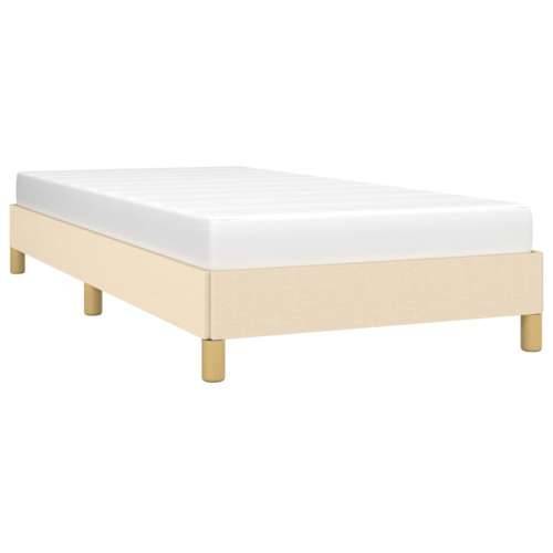Okvir za krevet bez madraca krem 100 x 200 cm od tkanine - Krema 100 x 200 cm 25 cm Cijena