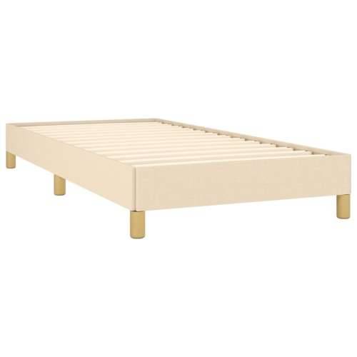 Okvir za krevet bez madraca krem 100 x 200 cm od tkanine - Krema 100 x 200 cm 25 cm Cijena