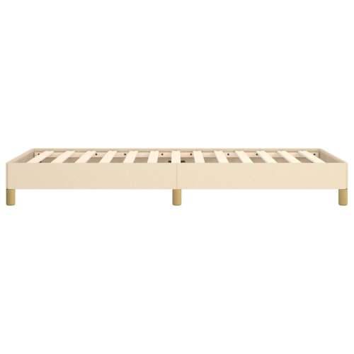 Okvir za krevet bez madraca krem 100 x 200 cm od tkanine - Krema 100 x 200 cm 25 cm Cijena