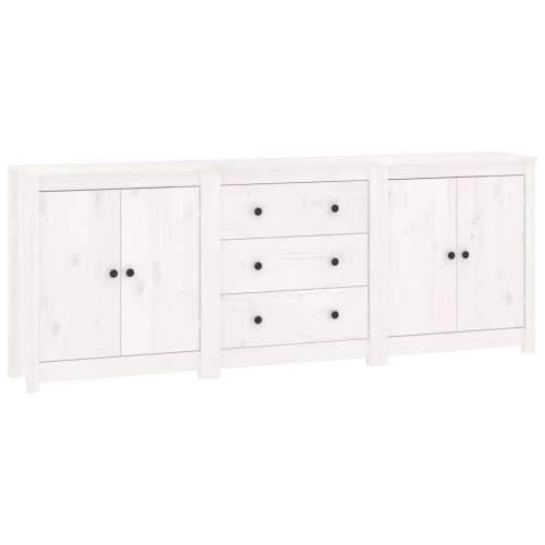Komoda bijela 210 x 35 x 80 cm od masivne borovine - Bijela 1 Cijena