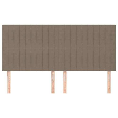 Uzglavlja 4 kom smeđesiva 80 x 5 x 78/88 cm od tkanine - Sivo-smeđa 160 cm 1 Visoko Cijena