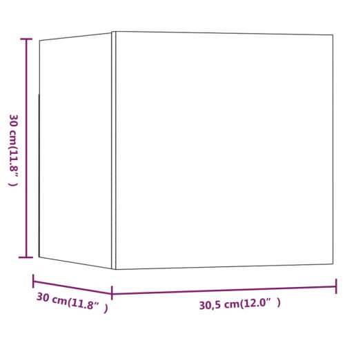 Zidni TV ormarići 8 kom boja sivog hrasta sonome 30,5x30x30 cm - Sivi hrast sonoma 8 Cijena