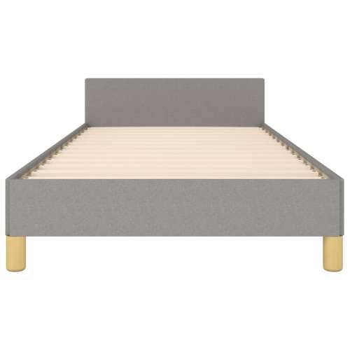 Okvir za krevet bez madraca svjetlosivi 90x190 cm od tkanine - Svjetlosiva 90 x 190 cm Okomite pruge Cijena