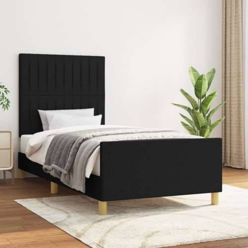 Okvir za krevet bez madraca crni 90x190cm od tkanine - Crna 90 x 190 cm Okomite pruge Cijena