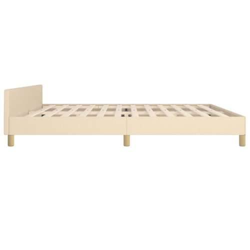 Okvir za krevet bez madraca krem 200x200 cm od tkanine - Krema 200 x 200 cm Okomite pruge Cijena