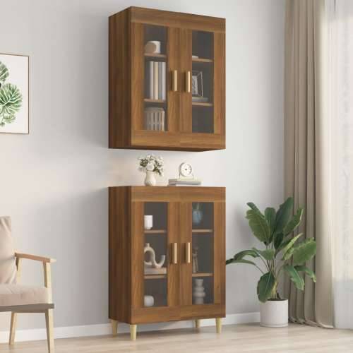 Viseći zidni ormarić boja smeđeg hrasta 69,5 x 34 x 90 cm - Smeđi hrast 1 Cijena