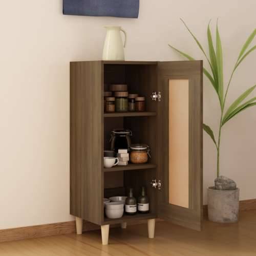 Komoda boja smeđeg hrasta 34,5 x 34 x 90 cm konstruirano drvo - Smeđi hrast 1 Cijena