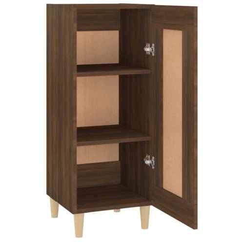 Komoda boja smeđeg hrasta 34,5 x 34 x 90 cm konstruirano drvo - Smeđi hrast 1 Cijena