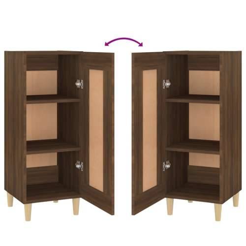 Komoda boja smeđeg hrasta 34,5 x 34 x 90 cm konstruirano drvo - Smeđi hrast 1 Cijena