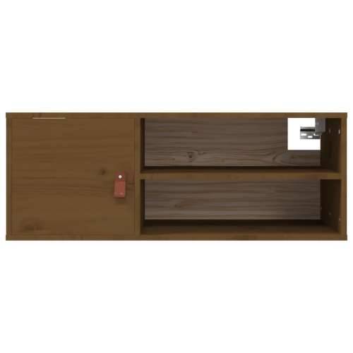 Zidni ormarić boja meda 80 x 30 x 30 cm od masivne borovine - boja meda 1 Cijena