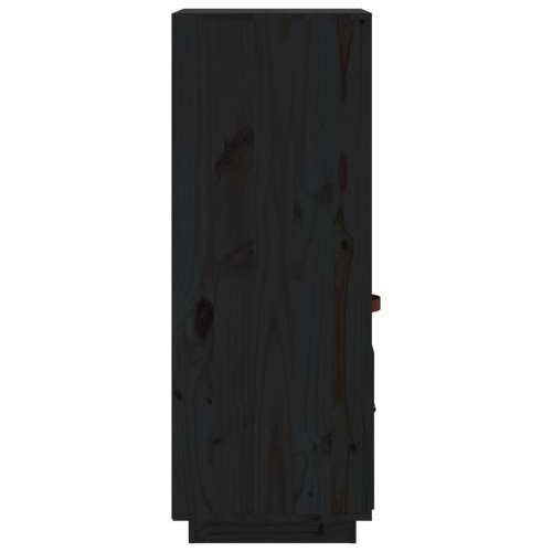 Visoka komoda crni 34 x 40 x 108,5 cm od masivne borovine Crna 1 Cijena