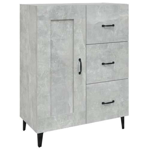 Komoda siva boja betona 69,5 x 34 x 90 cm od konstruiranog drva - Beton siva 1 Cijena