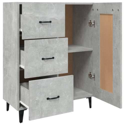 Komoda siva boja betona 69,5 x 34 x 90 cm od konstruiranog drva - Beton siva 1 Cijena