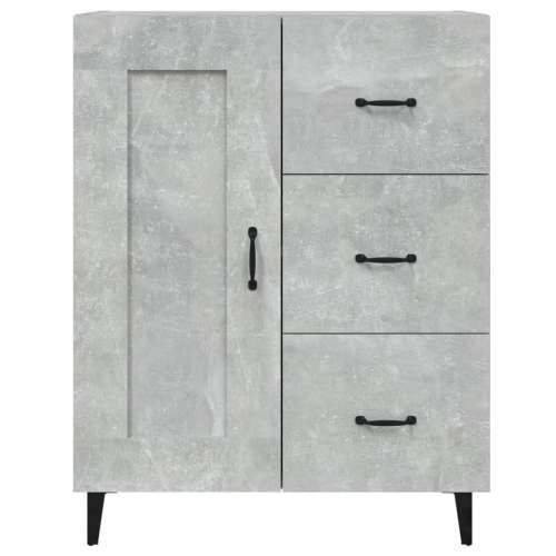 Komoda siva boja betona 69,5 x 34 x 90 cm od konstruiranog drva - Beton siva 1 Cijena