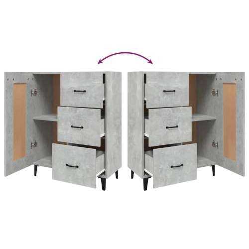 Komoda siva boja betona 69,5 x 34 x 90 cm od konstruiranog drva - Beton siva 1 Cijena